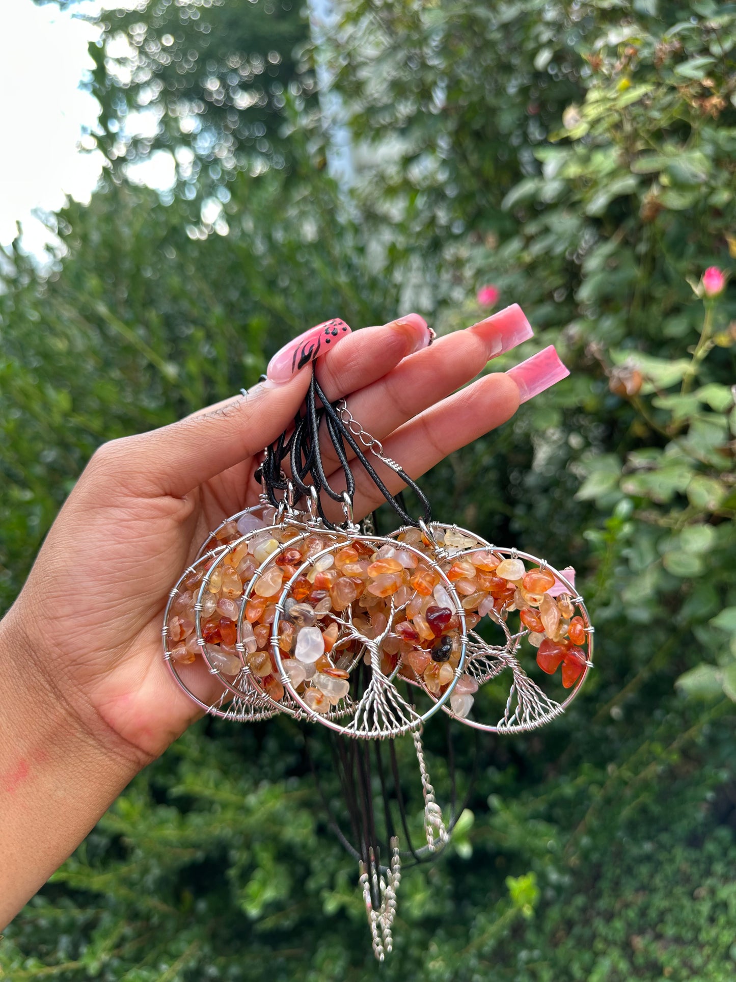 Carnelian Tree of Life Necklace
