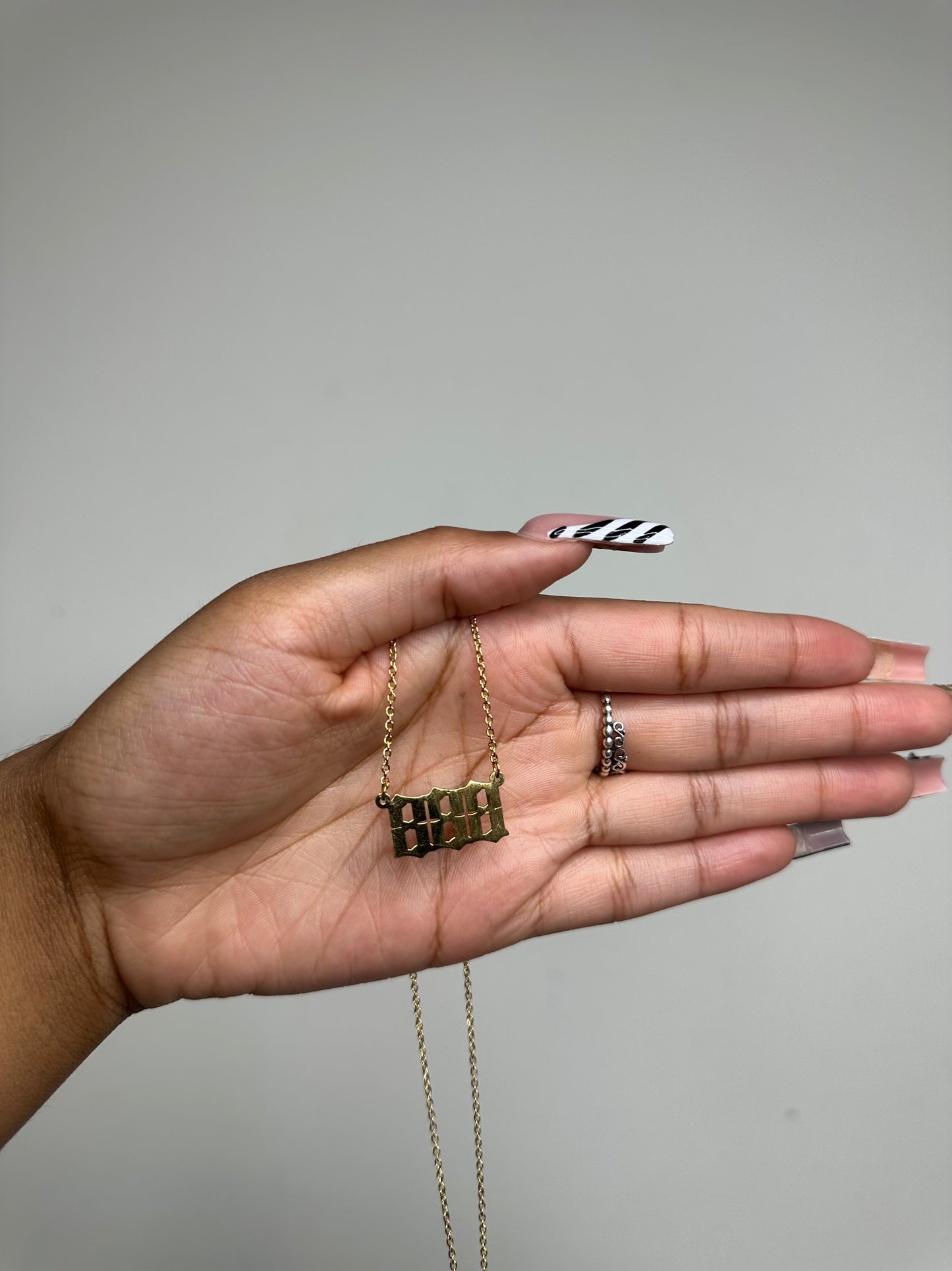 Gold Angel Number Necklace