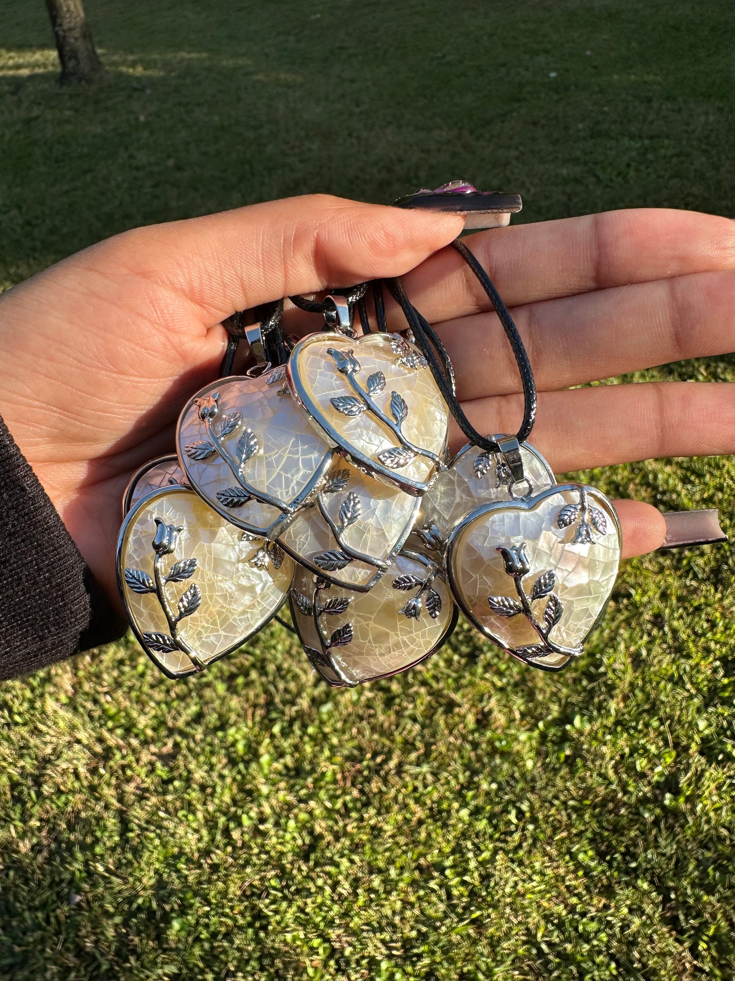 White and Silver Pendant