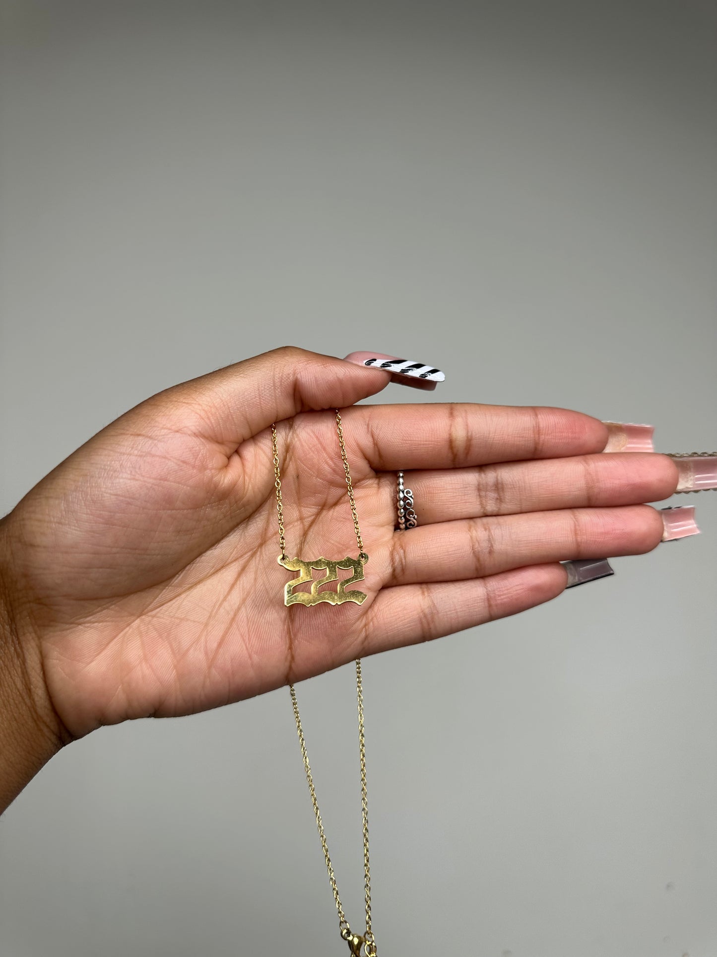 Gold Angel Number Necklace