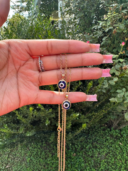 Gold Eye Evil Eye Necklace