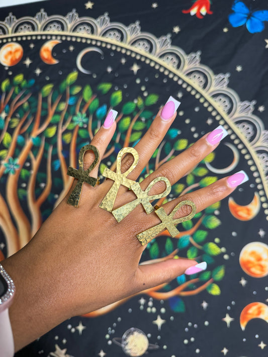 Brass Ankh Rings