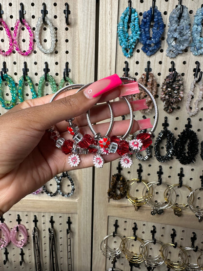 Silver Charm Bangles